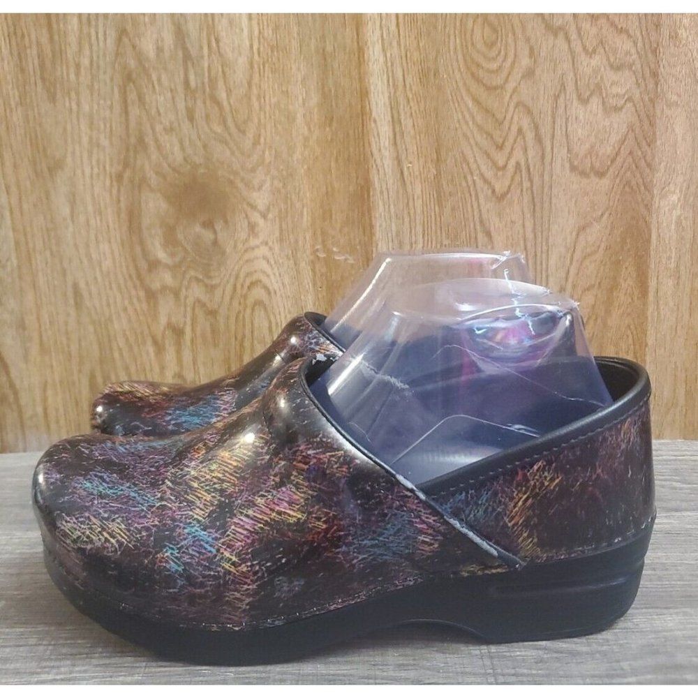 Dansko Professional Colorful Scribble Clogs Women… - image 3